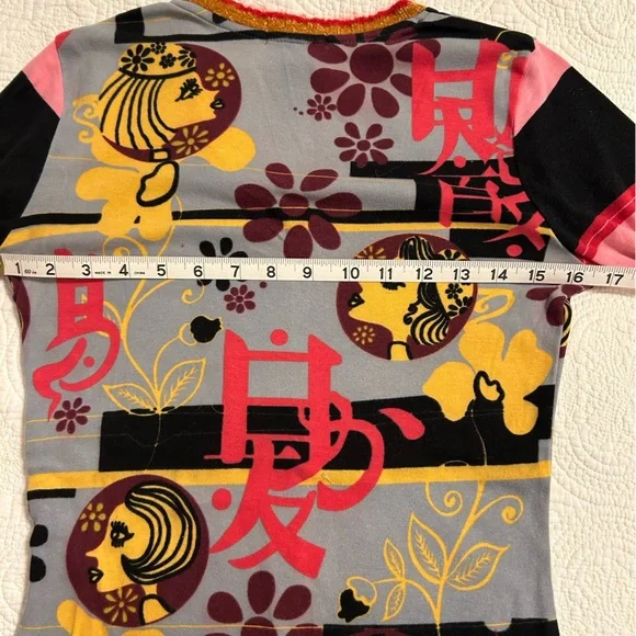 Custo Barcelona vintage shirt, bell sleeves - Picture 7 of 8